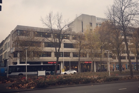Het nieuwe pand van Ranshuijsen aan de Westblaak te Rotterdam