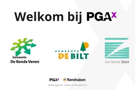 Afbeelding ter verwelkoming bij PGAx van Gemeente De Ronde Venen, Gemeente De Bilt en de Gemeente Zeist